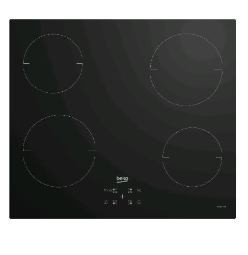 BEKO HII64401QT PIANO COTTURA A INDUZIONE 60CM 4 ZONE PIANO IN VETRO NERO